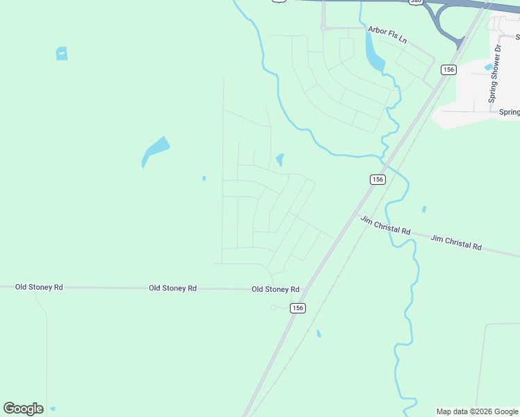 map of restaurants, bars, coffee shops, grocery stores, and more near 2250 Farm to Market Road 156 in Krum
