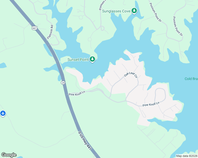 map of restaurants, bars, coffee shops, grocery stores, and more near 109 Forest Glenn in Eatonton