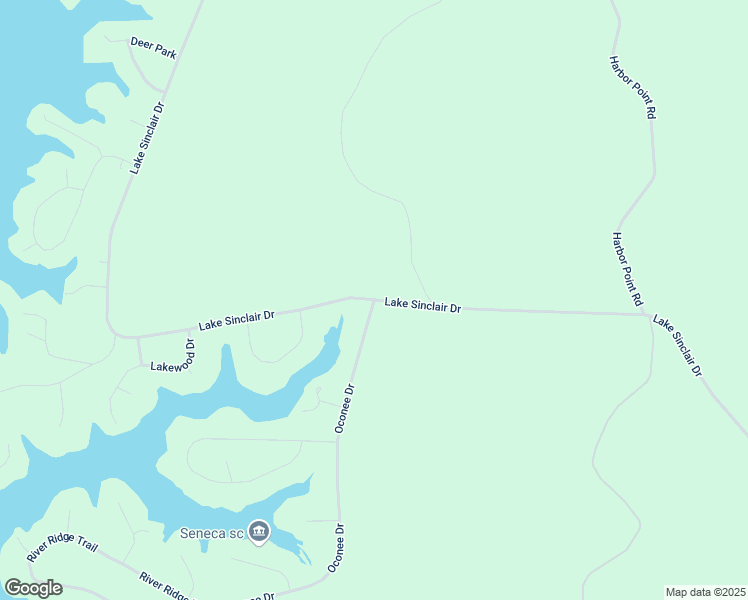 map of restaurants, bars, coffee shops, grocery stores, and more near 1152 Lake Sinclair Drive in Sparta