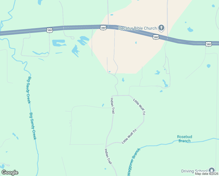 map of restaurants, bars, coffee shops, grocery stores, and more near 150 Rain Dance Trail in Decatur