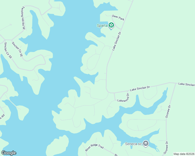 map of restaurants, bars, coffee shops, grocery stores, and more near 64 Bay Point in Sparta