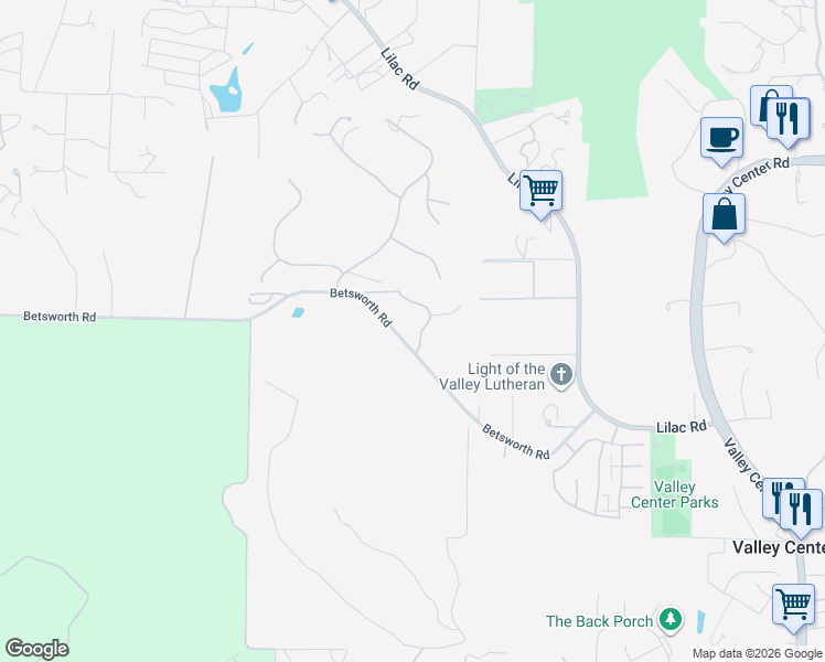 map of restaurants, bars, coffee shops, grocery stores, and more near 28371 Beija Flor in Valley Center