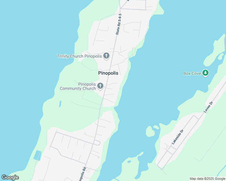 map of restaurants, bars, coffee shops, grocery stores, and more near 815 Doc Lacey Lane in Pinopolis