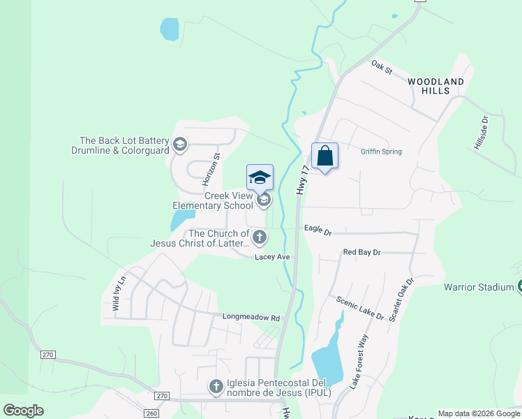 map of restaurants, bars, coffee shops, grocery stores, and more near 8568 Highway 17 in Alabaster