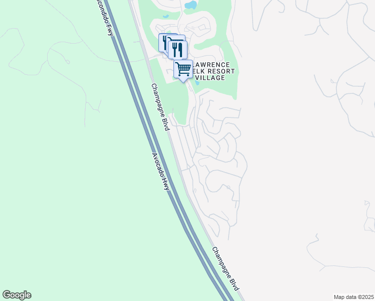 map of restaurants, bars, coffee shops, grocery stores, and more near 8975 Lawrence Welk Drive in Escondido