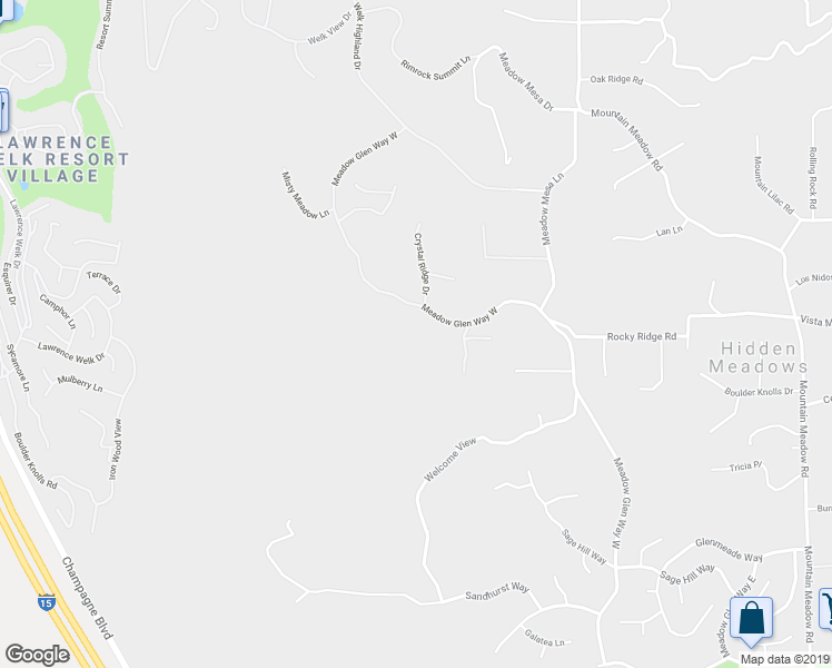 map of restaurants, bars, coffee shops, grocery stores, and more near 29166 Meadow Glen Way West in Escondido