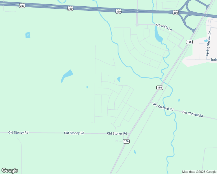 map of restaurants, bars, coffee shops, grocery stores, and more near 2250 Farm to Market Road 156 in Krum