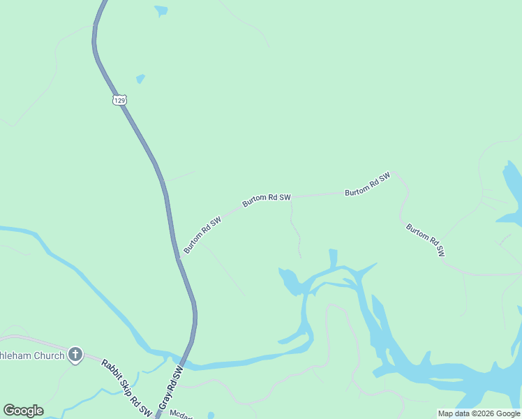 map of restaurants, bars, coffee shops, grocery stores, and more near 138 Burtom Road Southwest in Eatonton