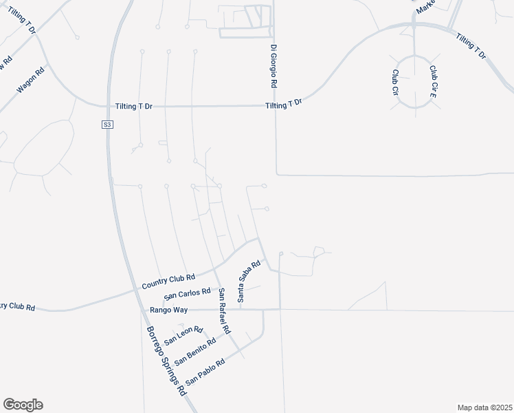 map of restaurants, bars, coffee shops, grocery stores, and more near Running M Road in Borrego Springs