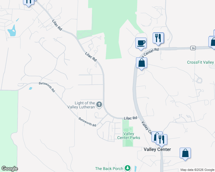 map of restaurants, bars, coffee shops, grocery stores, and more near 28425 Lilac Road in Valley Center