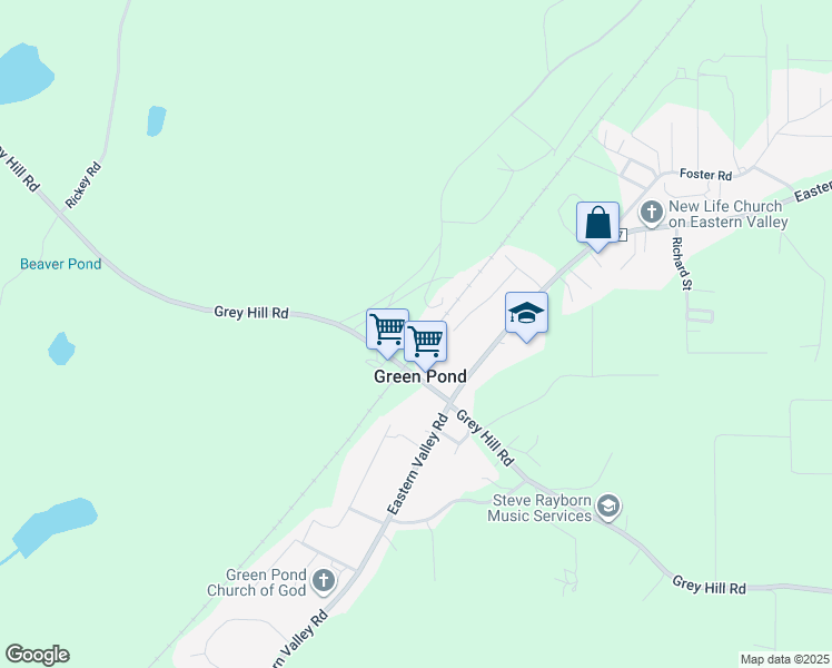 map of restaurants, bars, coffee shops, grocery stores, and more near 163 Sawmill Road in McCalla