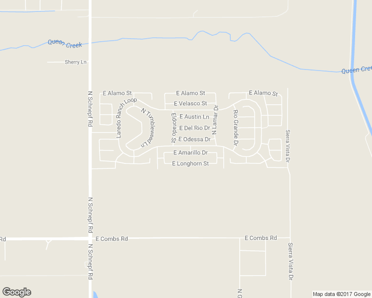 map of restaurants, bars, coffee shops, grocery stores, and more near 4222 East Amarillo Drive in Queen Creek
