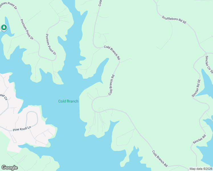 map of restaurants, bars, coffee shops, grocery stores, and more near 238 Cold Branch Road in Eatonton