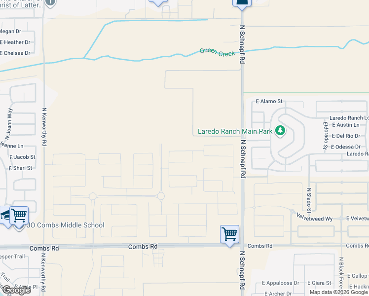 map of restaurants, bars, coffee shops, grocery stores, and more near in San Tan Valley