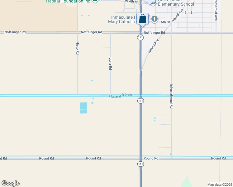 map of restaurants, bars, coffee shops, grocery stores, and more near in Niland