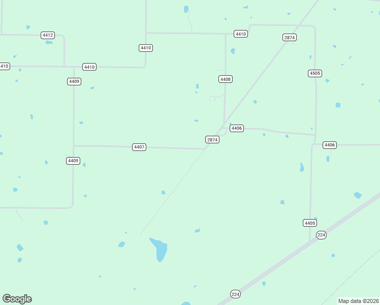 map of restaurants, bars, coffee shops, grocery stores, and more near County Road 4407 in Commerce