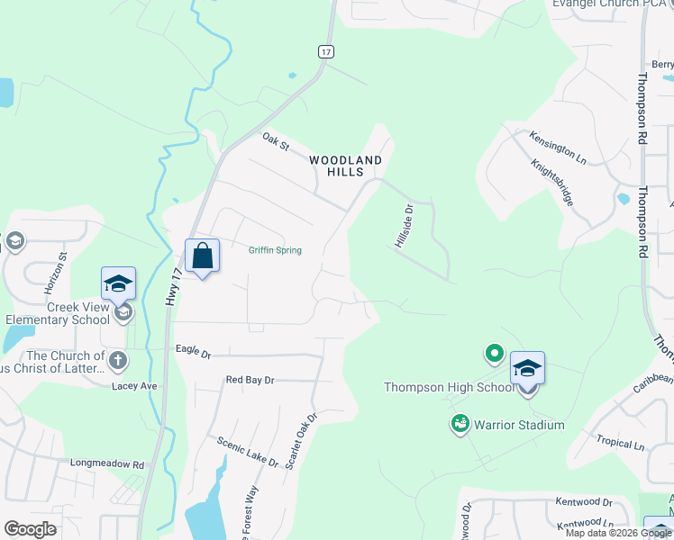 map of restaurants, bars, coffee shops, grocery stores, and more near 1317 Yellowleaf Circle in Alabaster
