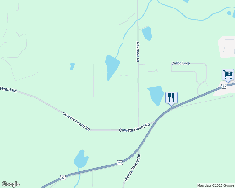 map of restaurants, bars, coffee shops, grocery stores, and more near 160 Alexander Road in Grantville