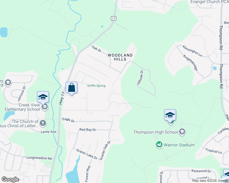 map of restaurants, bars, coffee shops, grocery stores, and more near 1317 Yellowleaf Circle in Alabaster