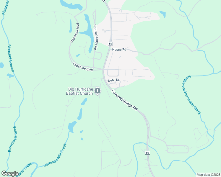 map of restaurants, bars, coffee shops, grocery stores, and more near 12055 Covered Bridge Rd in Brookwood