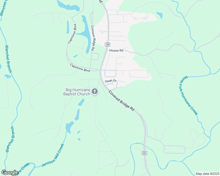 map of restaurants, bars, coffee shops, grocery stores, and more near 12055 Covered Bridge Road in Brookwood