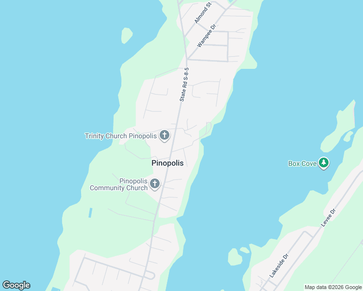 map of restaurants, bars, coffee shops, grocery stores, and more near 1918 State Road S-8-5 in Pinopolis