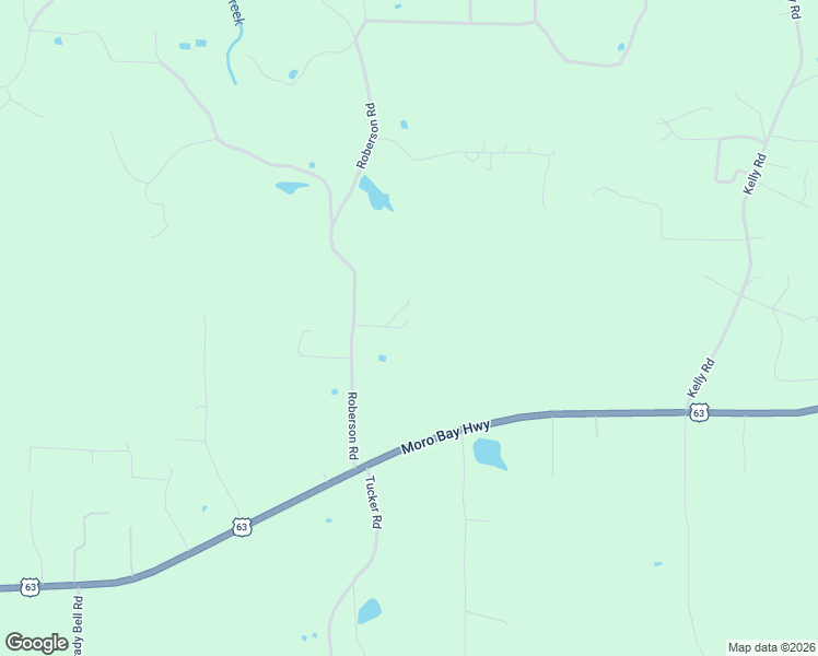 map of restaurants, bars, coffee shops, grocery stores, and more near 267 Roberson Road in El Dorado