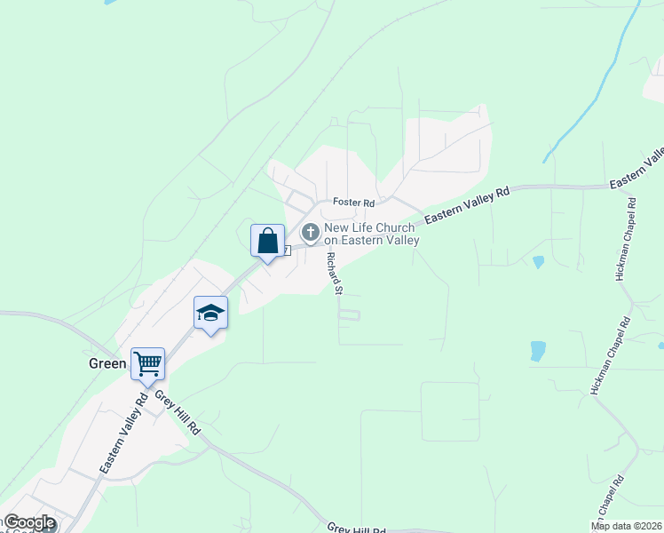 map of restaurants, bars, coffee shops, grocery stores, and more near 12306 Richard Street in McCalla