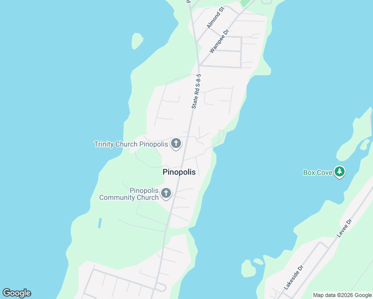 map of restaurants, bars, coffee shops, grocery stores, and more near 1918 State Road S-8-5 in Pinopolis