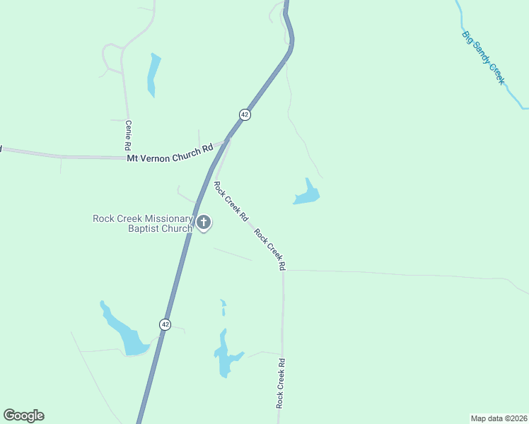 map of restaurants, bars, coffee shops, grocery stores, and more near 177 Rock Creek Road in Flovilla