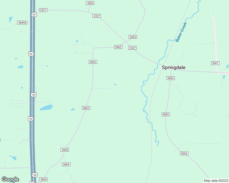 map of restaurants, bars, coffee shops, grocery stores, and more near 147 County Road 3656 in Queen City
