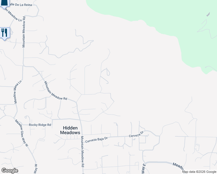 map of restaurants, bars, coffee shops, grocery stores, and more near 28623 Willow Park Road in Escondido