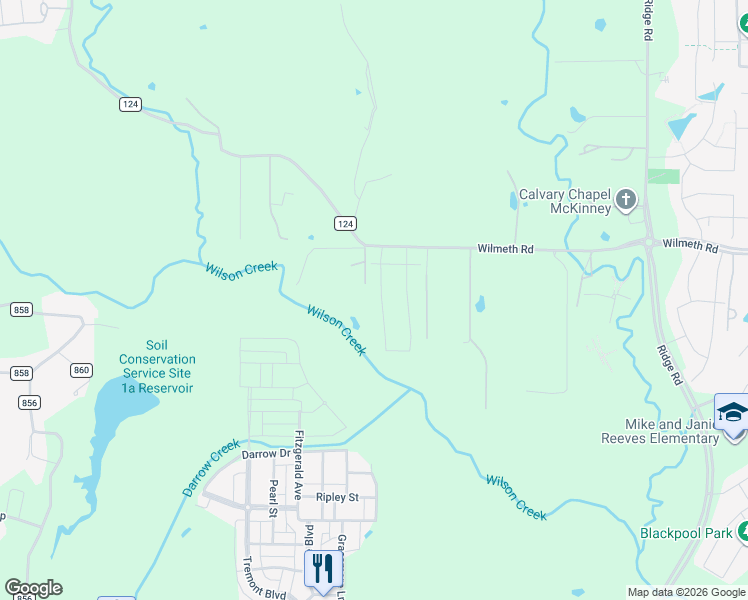 map of restaurants, bars, coffee shops, grocery stores, and more near 2901 Inn Kitchen Way in McKinney