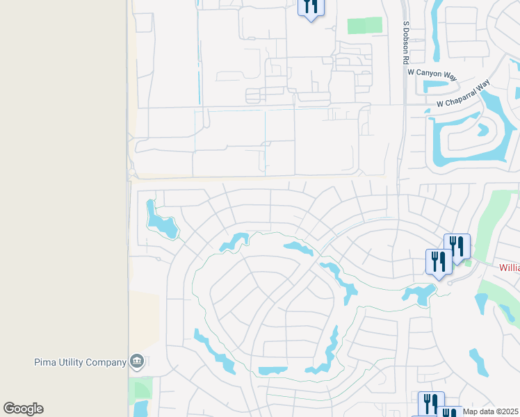 map of restaurants, bars, coffee shops, grocery stores, and more near 9133 East Diamond Drive in Sun Lakes