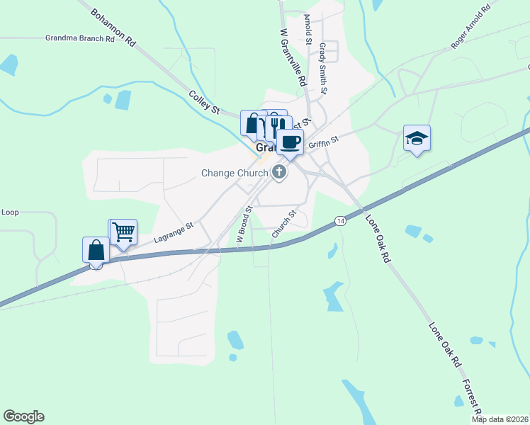 46 Banks Street, Grantville GA Walk Score