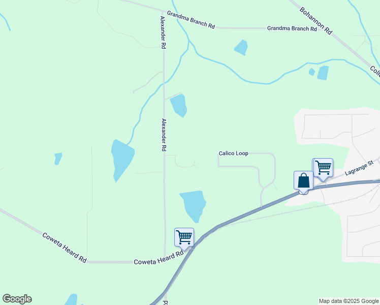 map of restaurants, bars, coffee shops, grocery stores, and more near 125 Bombay Lane in Grantville