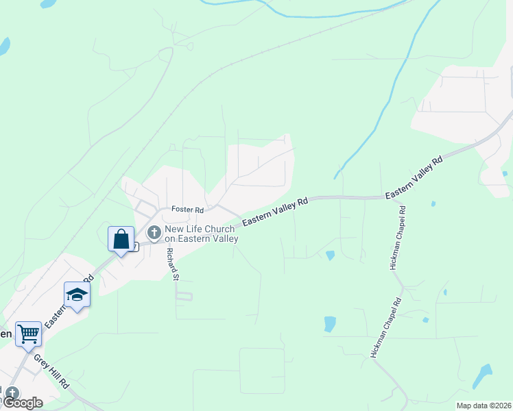 map of restaurants, bars, coffee shops, grocery stores, and more near 21905 Westhaven Lane in McCalla