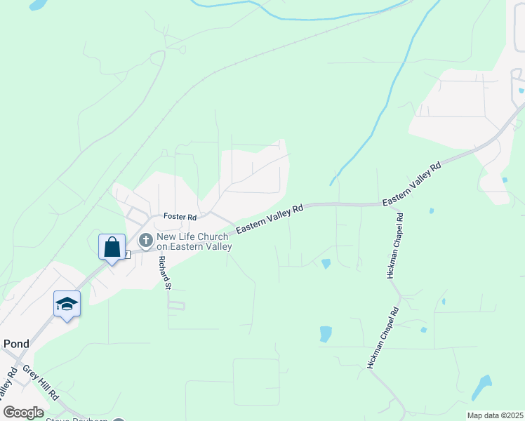 map of restaurants, bars, coffee shops, grocery stores, and more near 21898 Eastern Valley Road in McCalla