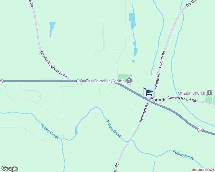 map of restaurants, bars, coffee shops, grocery stores, and more near 741 Georgia 100 in Hogansville