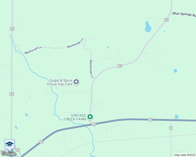 map of restaurants, bars, coffee shops, grocery stores, and more near 436 County Road 55 in Wilsonville