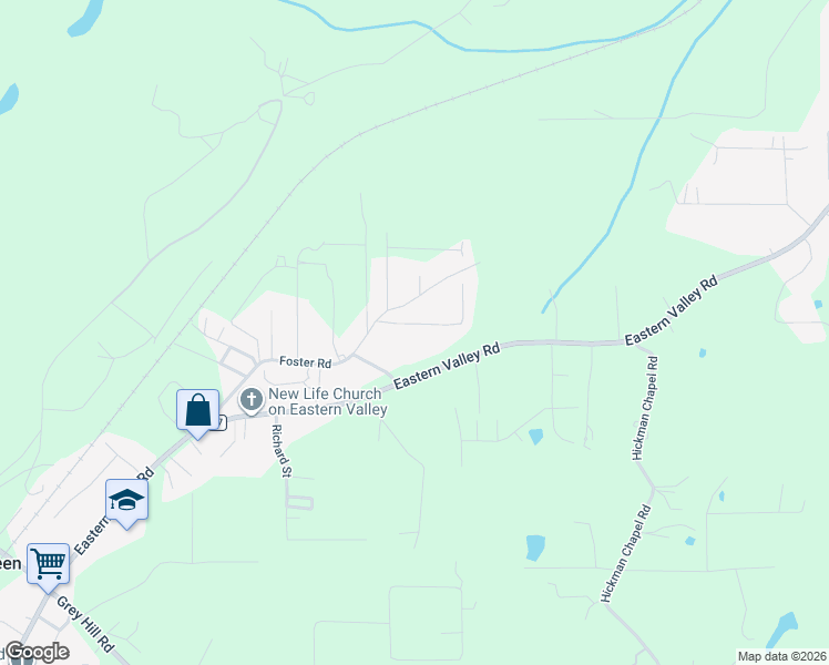 map of restaurants, bars, coffee shops, grocery stores, and more near 21905 Westhaven Lane in McCalla