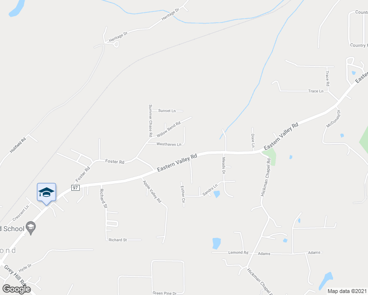 map of restaurants, bars, coffee shops, grocery stores, and more near 21953 Westhaven Lane in McCalla