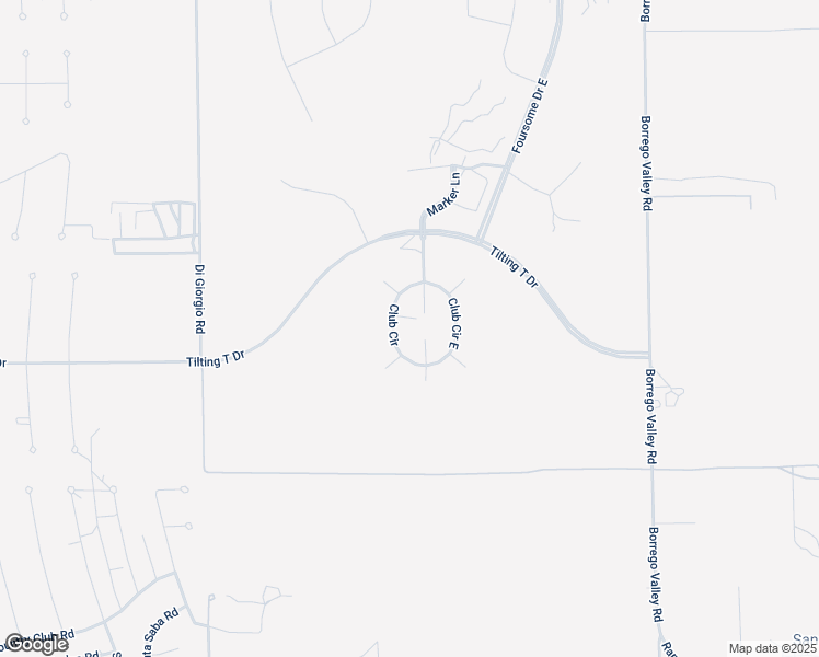 map of restaurants, bars, coffee shops, grocery stores, and more near 3189 Club Circle in Borrego Springs