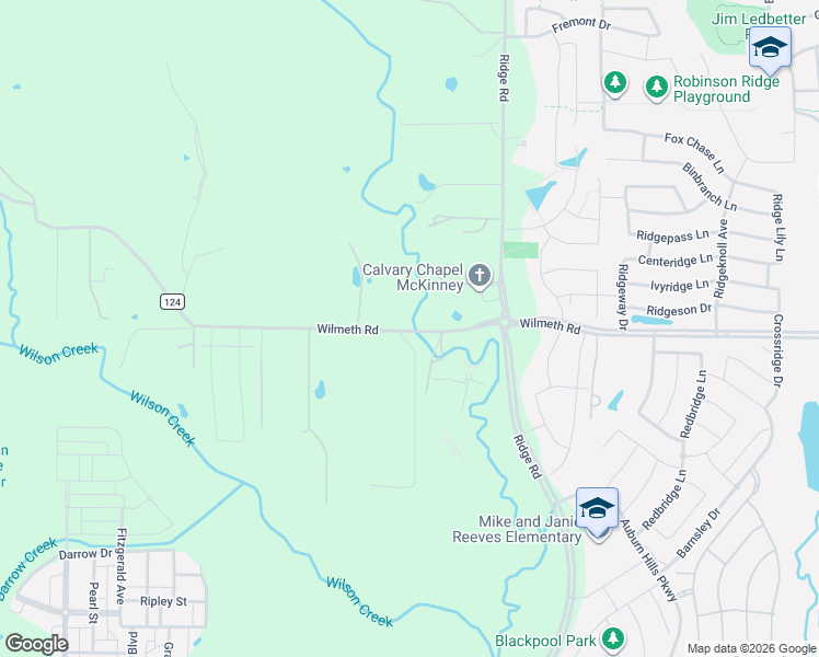 map of restaurants, bars, coffee shops, grocery stores, and more near 3997-4007 Co Road 124 in McKinney