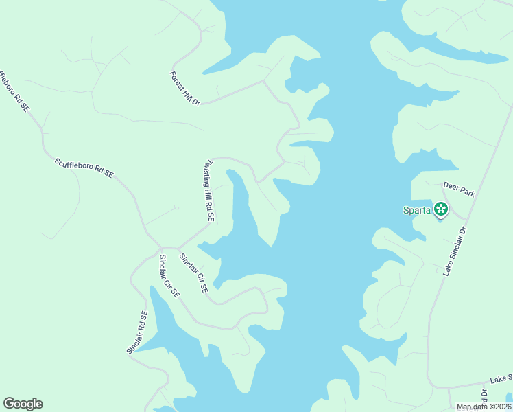 map of restaurants, bars, coffee shops, grocery stores, and more near 108 Twisting Hill Lane in Eatonton