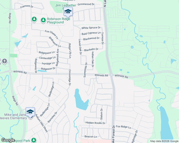 map of restaurants, bars, coffee shops, grocery stores, and more near 5198 Wilmeth Road in McKinney