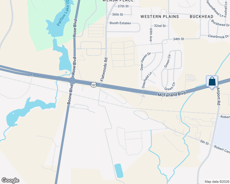 map of restaurants, bars, coffee shops, grocery stores, and more near 7107 U.S. 82 in Northport