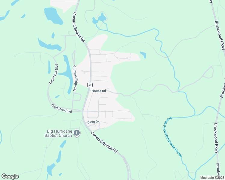 map of restaurants, bars, coffee shops, grocery stores, and more near 11356 Lexie Lane in Brookwood