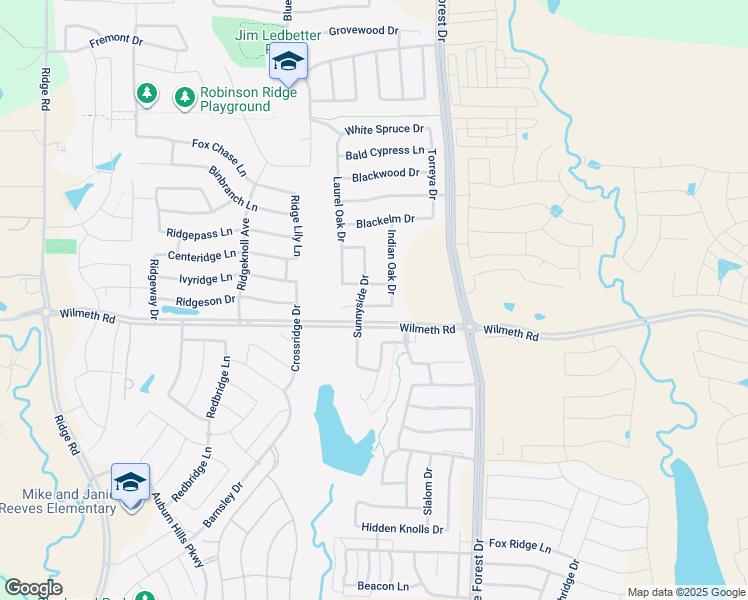 map of restaurants, bars, coffee shops, grocery stores, and more near 5112 Sweetgum Court in McKinney
