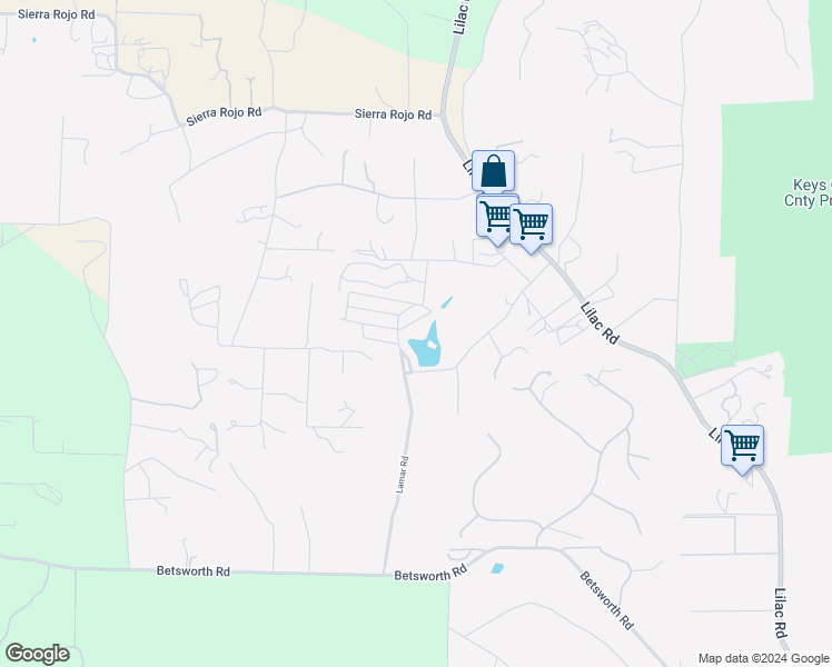 map of restaurants, bars, coffee shops, grocery stores, and more near 28890 Lilac Road in Valley Center